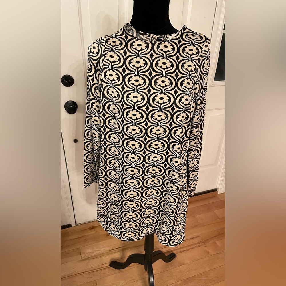 MNG by Mango Black and White Dress Size 2